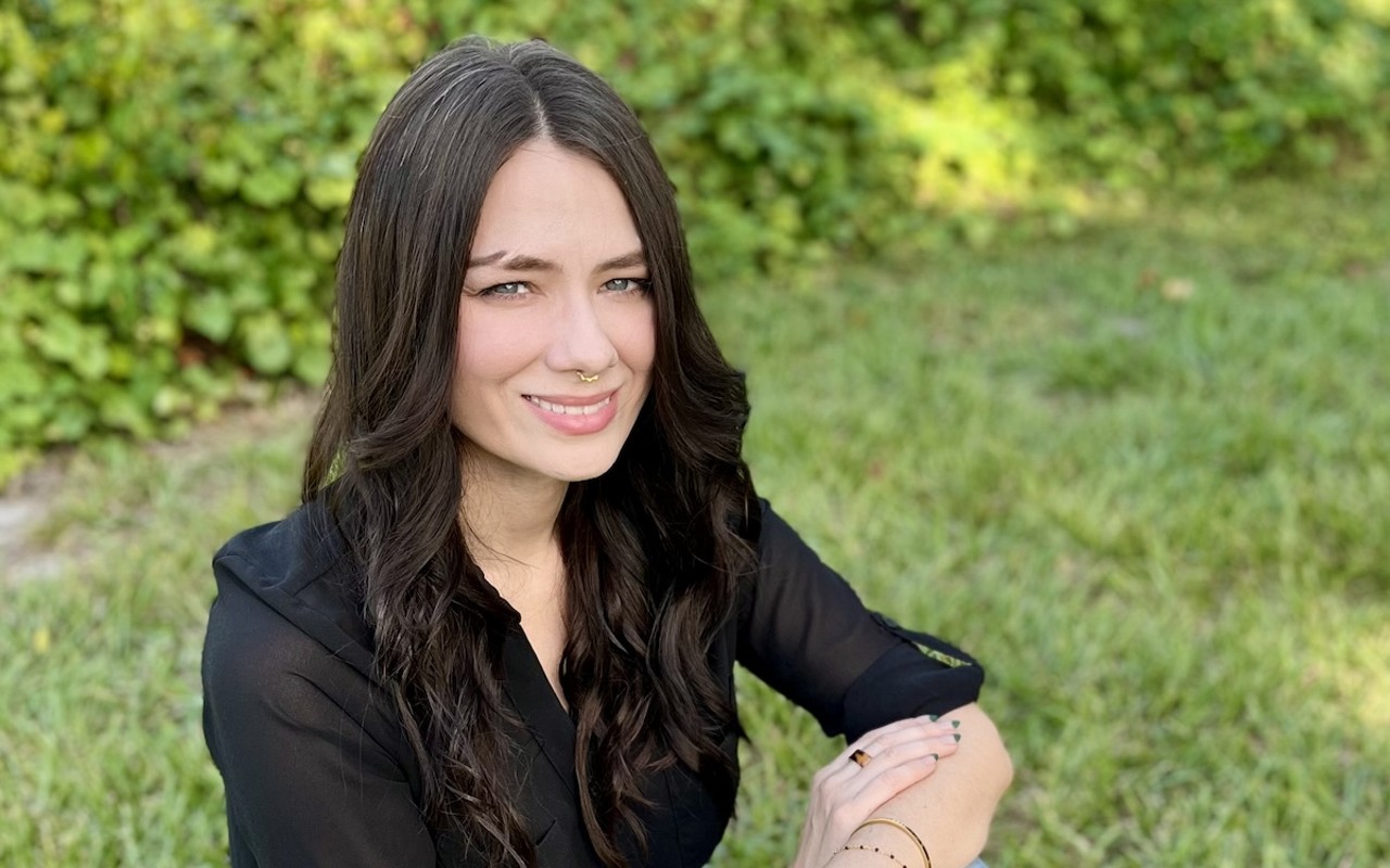 Ivy Fairbanks, who launches 'Morbidly Yours' at Tombolo Books in St. Petersburg, Florida on Aug. 20, 2024.