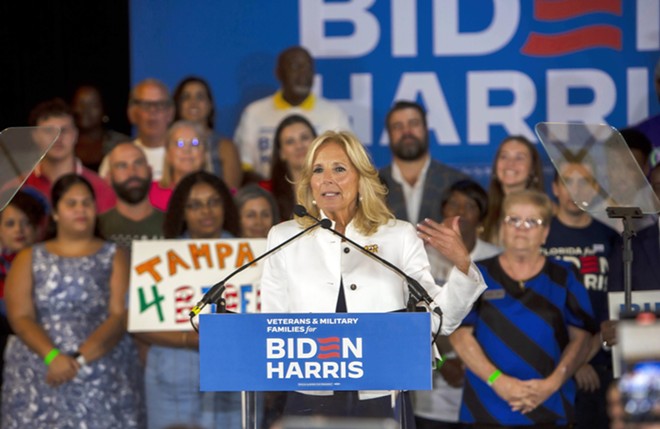 Dr. Jill Biden at the American Legion Seminole Post 111 in Tampa, Florida on July 8, 2024. - Photo by Kimberly DeFalco