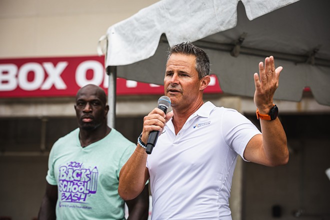 Hillsborough schools Superintendent Van Ayres outside Raymond James Stadium in Tampa, Florida on  July 27, 2024. - Photo by Dave Decker