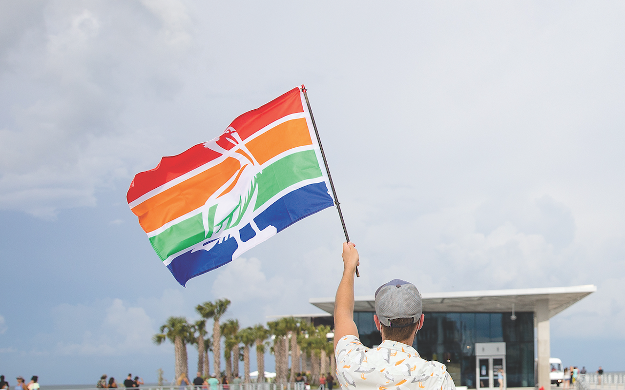 The City of St. Petersburg is giving away free city flags on Friday, July 26, 2024.