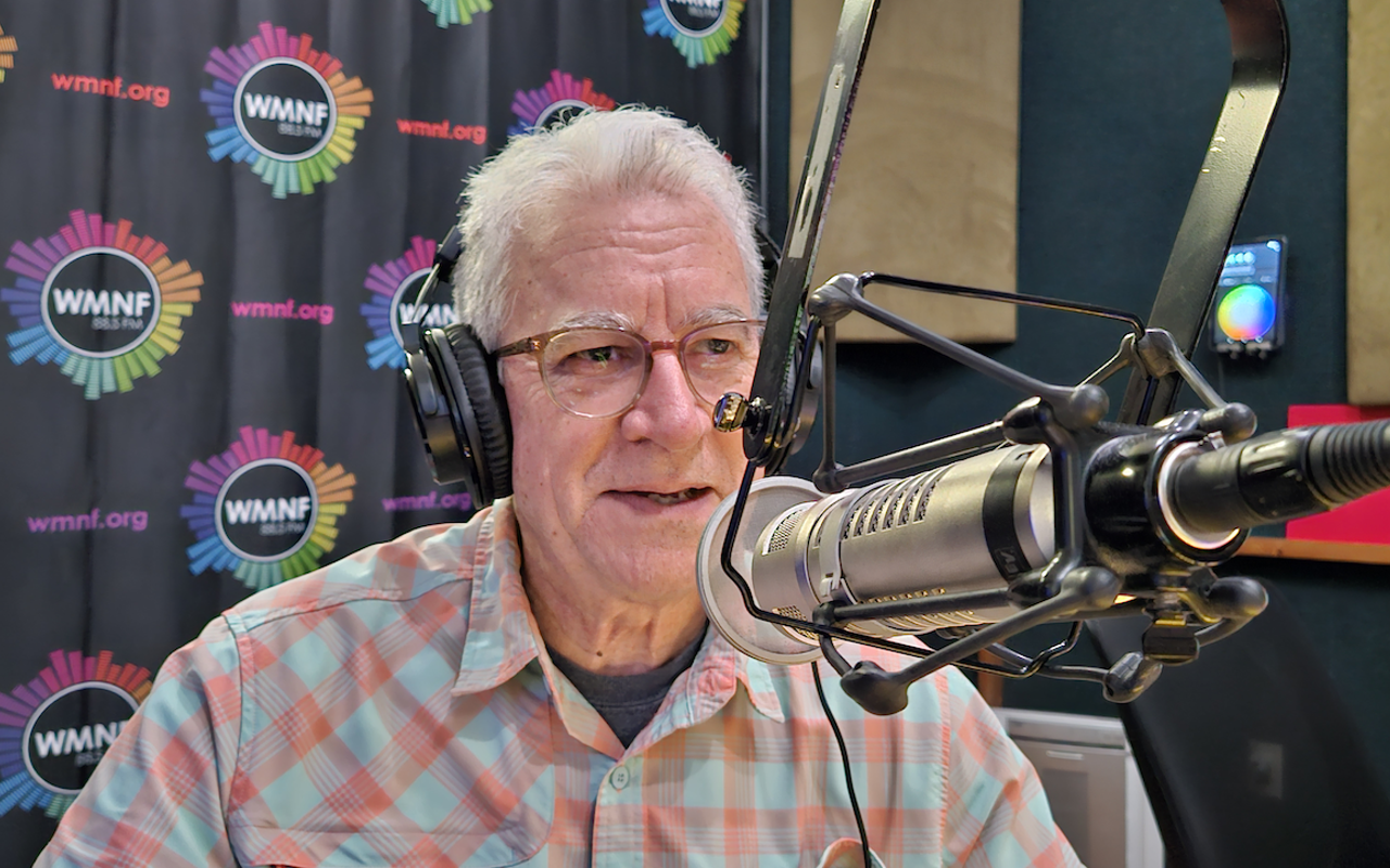 Cameron Dilley at WMNF in Tampa, Florida on May 17, 2024.